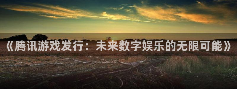 新宝GG技术有限公司官网：《腾讯游戏发行：未来数字娱乐的无限可能》